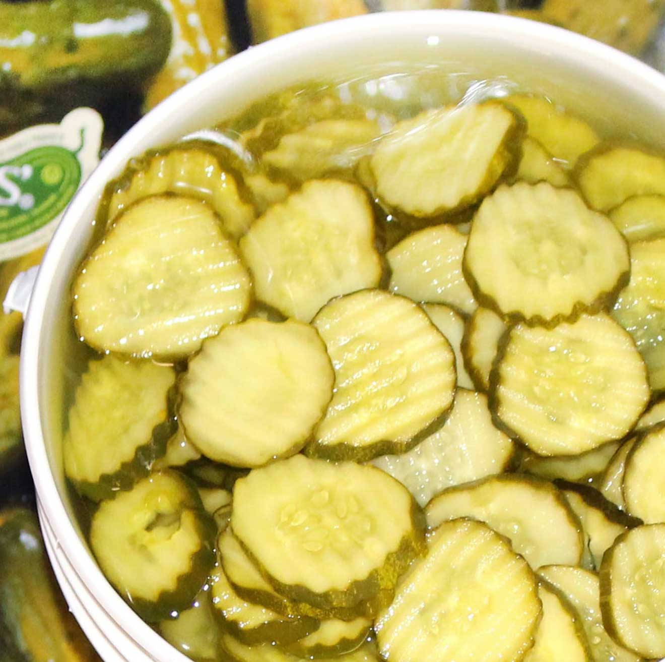 Burger dill gherkins