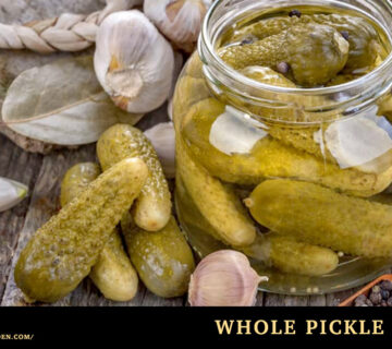 Whole pickle gherkins