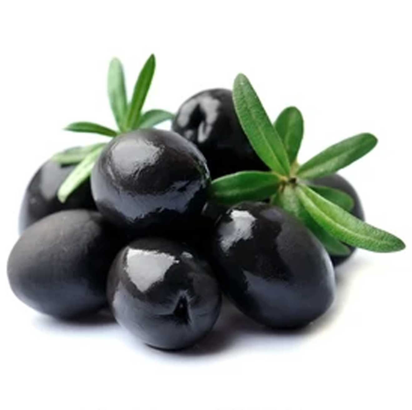 Whole ripe black olives