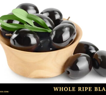 Whole ripe black olives