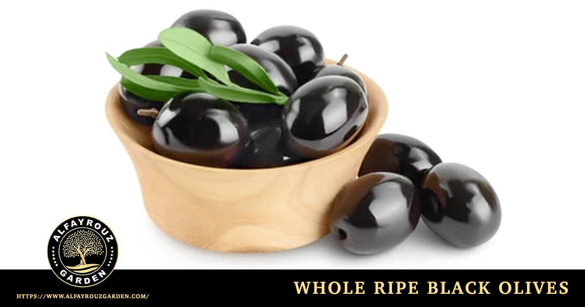Whole ripe black olives